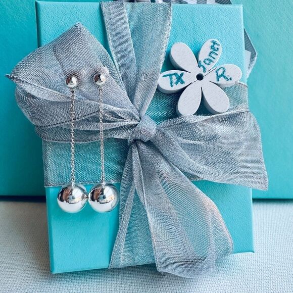 Tiffany & Co Hardwear Ball Drop Dangle Earrings 10mm - Picture 4 of 8